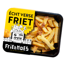 Friethoes verse friet met schil